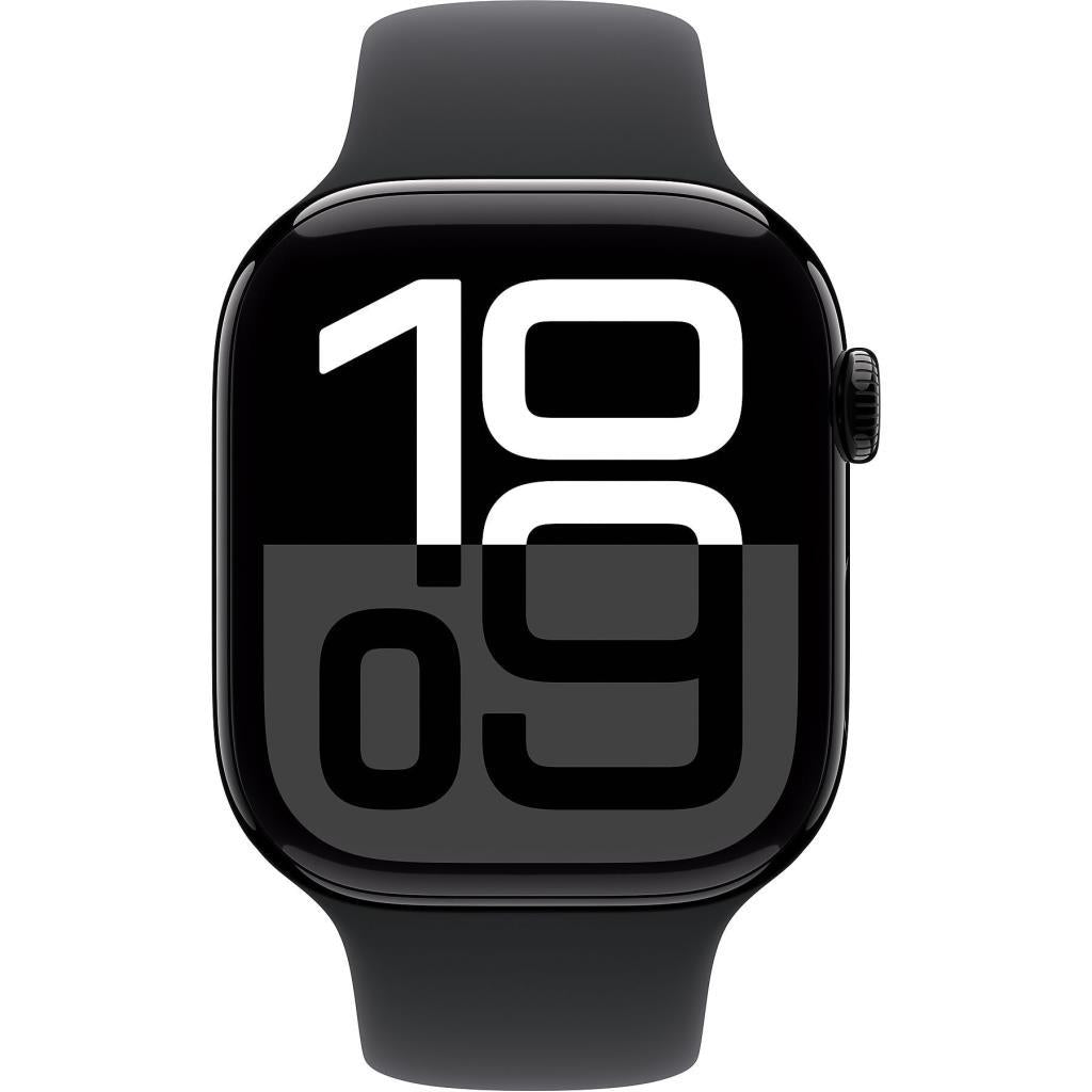 Apple Watch Series 10 GPS 46mm Simsiyah Alüminyum Kasa ve Siyah Spor Kordon Akıllı Saat Teşhir (Açıklamayı Okuyunuz)