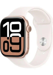 Apple Watch Series 10 GPS 42mm Roze Altın Rengi Alüminyum Kasa ve Bulut Pembesi Spor Kordon Akıllı Saat - Outlet