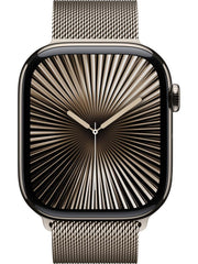 Apple Watch Series 10 GPS + Cellular 46mm Natürel Titanyum Kasa ve Natürel Milano Loop Kordon Akıllı Saat - Outlet