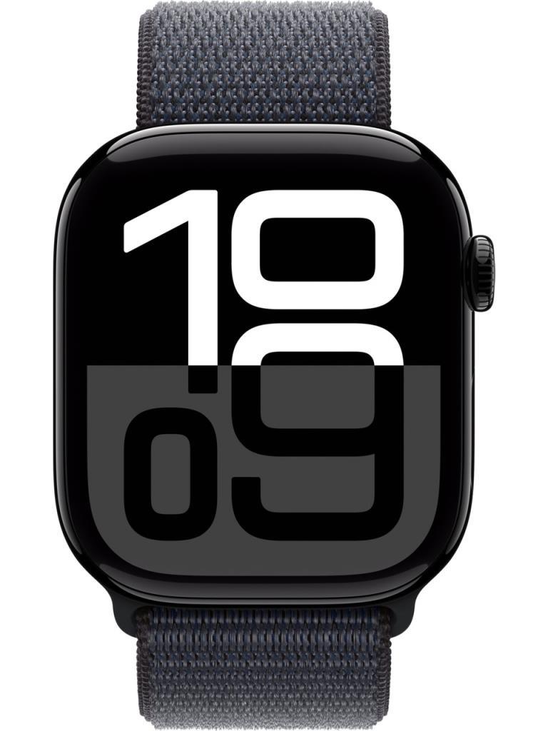 Apple Watch Series 10 GPS 46mm Simsiyah Alüminyum Kasa ve Mürekkep Moru Spor Loop Kordon Akıllı Saat (Apple Türkiye Garantili)