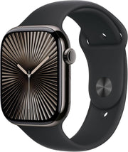 Apple Watch Series 10 GPS + Cellular 46mm Arduvaz Titanyum Kasa ve Siyah Spor Kordon Akıllı Saat Outlet (Açıklamayı Okuyunuz)