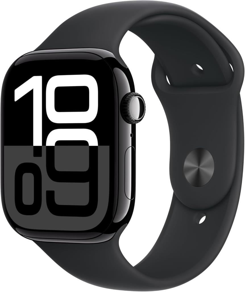Apple Watch Series 10 GPS + Cellular 46mm Simsiyah Alüminyum Kasa ve Siyah Spor Kordon Akıllı Saat Outlet (Açıklamayı Okuyunuz)