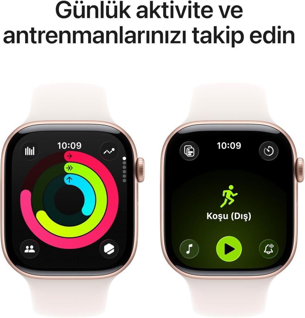 Apple Watch Series 11 GPS 46 mm Roze Altın Rengi Alüminyum Kasa - OUTLET