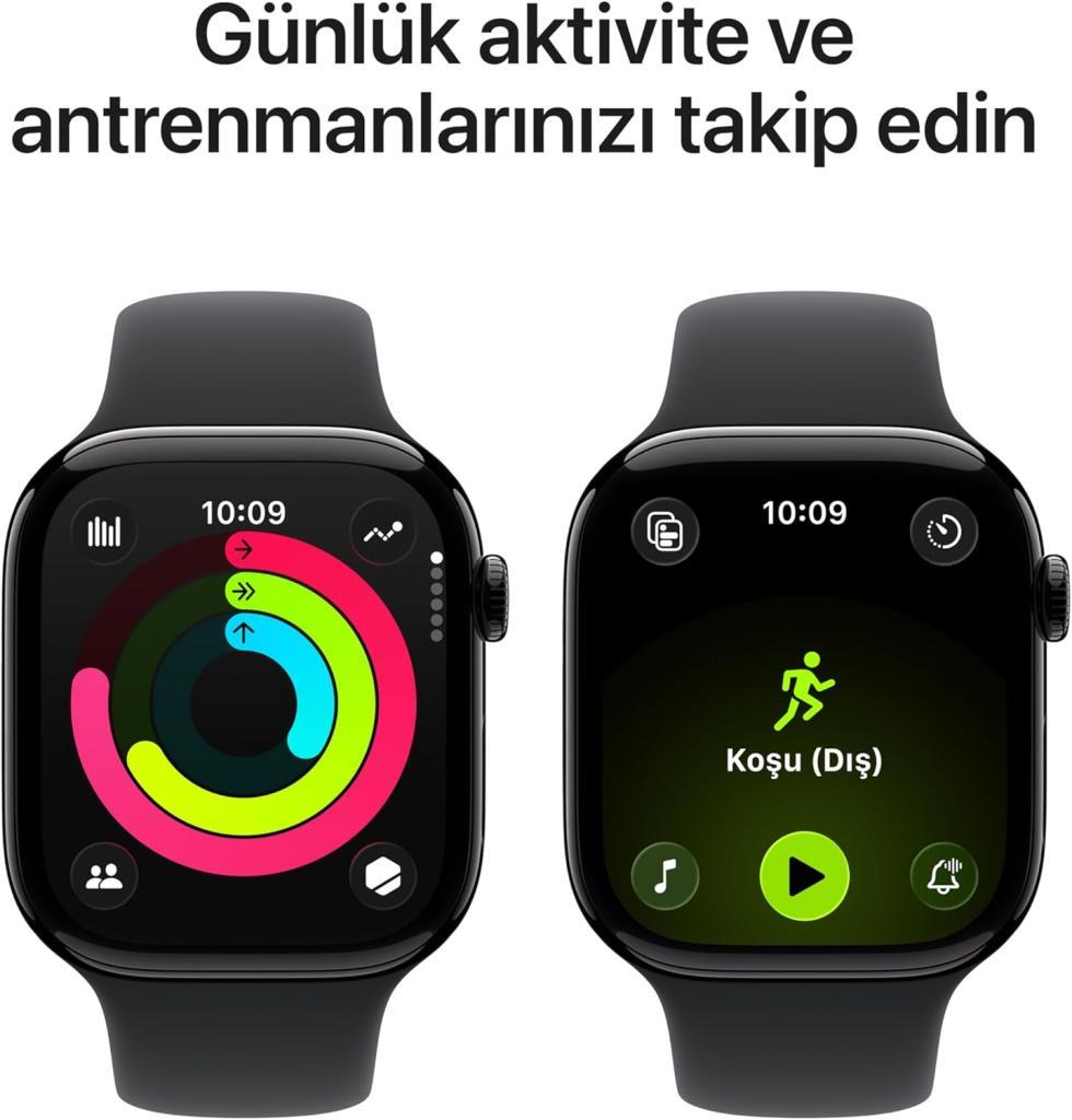Apple Watch Series 11 GPS, 46 mm Siyah - OUTLET