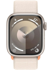 Apple Watch Series 9 GPS 41mm Yıldız Işığı Alüminyum Kasa ve Yıldız Işığı Spor Loop Kordon Akıllı Saat - Teşhir