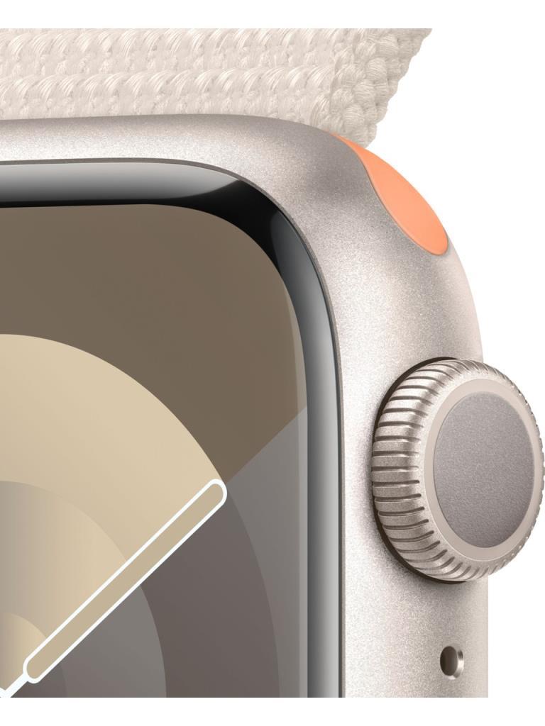 Apple Watch Series 9 GPS 41mm Yıldız Işığı Alüminyum Kasa ve Yıldız Işığı Spor Loop Kordon Akıllı Saat - Teşhir