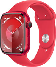Apple Watch Series 9 GPS 45mm Alüminyum Kasa ve Kırmızı Spor Kordon Akıllı Saat Teşhir (Açıklamayı Okuyunuz)