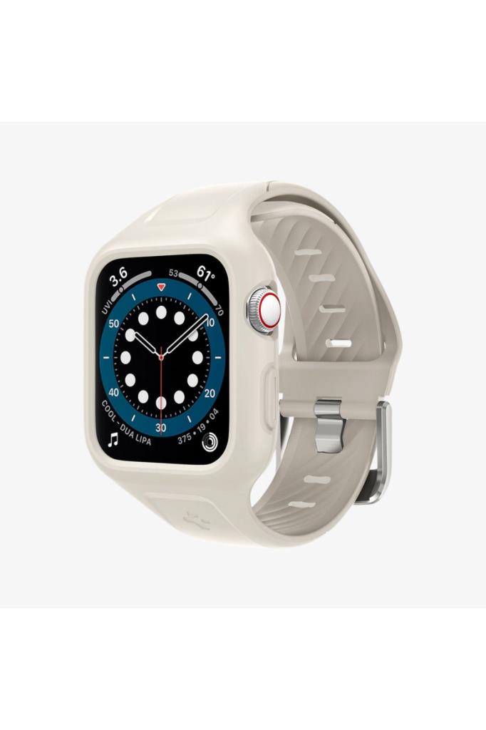 Spigen Apple Watch Seri (40mm) ile Uyumlu Kılıf, Spigen Liquid Air Pro Soft White Outlet