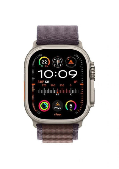 Apple Watch Ultra 2 GPS + Cellular 49mm Natürel Titanyum Kasa ve Indigo-Alpine Loop Kordon Akıllı Saat Teşhir