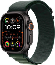 Apple Watch Ultra 2 GPS + Cellular 49mm Siyah Titanyum Kasa ve Koyu Yeşil-Alpine Loop Kordon Akıllı Saat (Apple Türkiye Garantili)