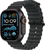 Apple Watch Ultra 2 GPS + Cellular 49mm Siyah Titanyum Kasa ve Siyah-Ocean Kordon Akıllı Saat
