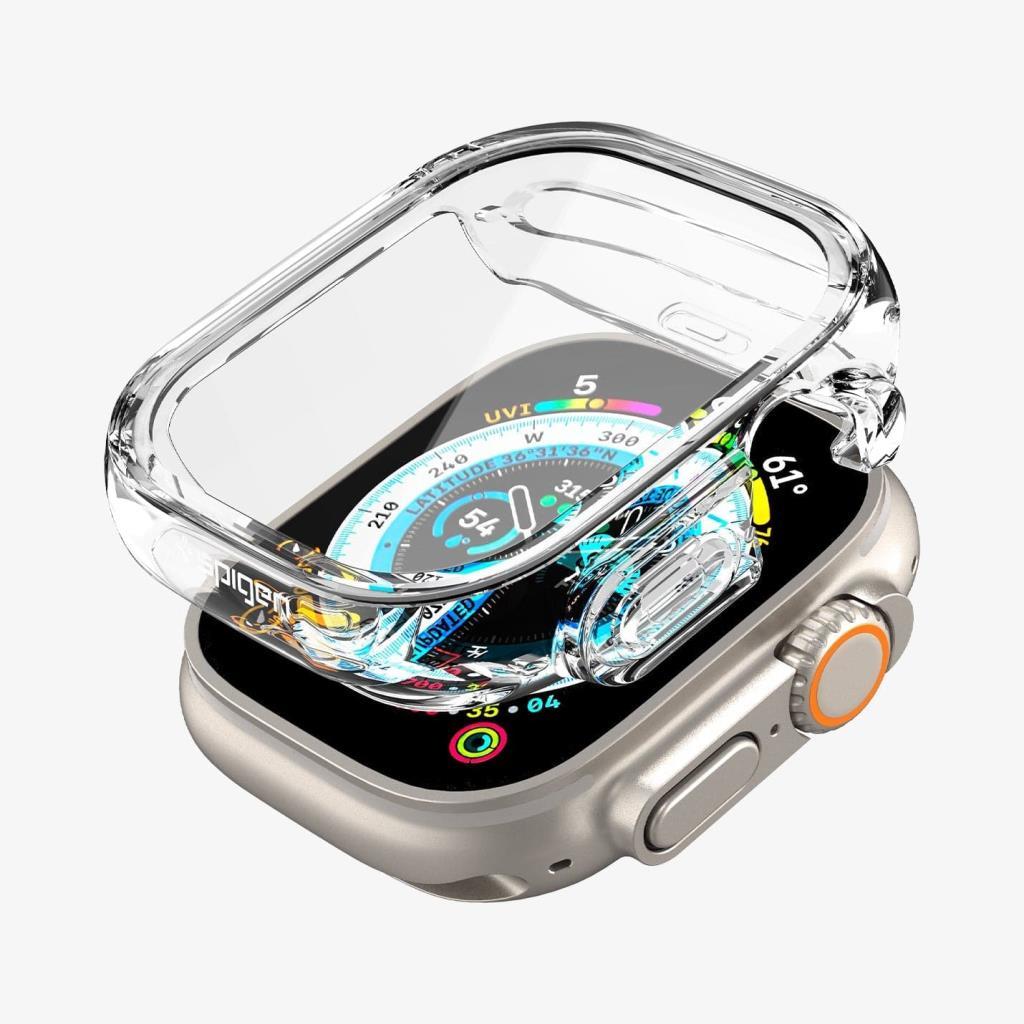 Spigen Apple Watch 49mm (Ultra 3/2/1) ile uyumlu Kılıf Ultra Hybrid Spigen Apple Watch 49mm (Ultra 3/2/1) ile uyumlu Kılıf Ultra Hybrid Crystal Clear - ACS05459
