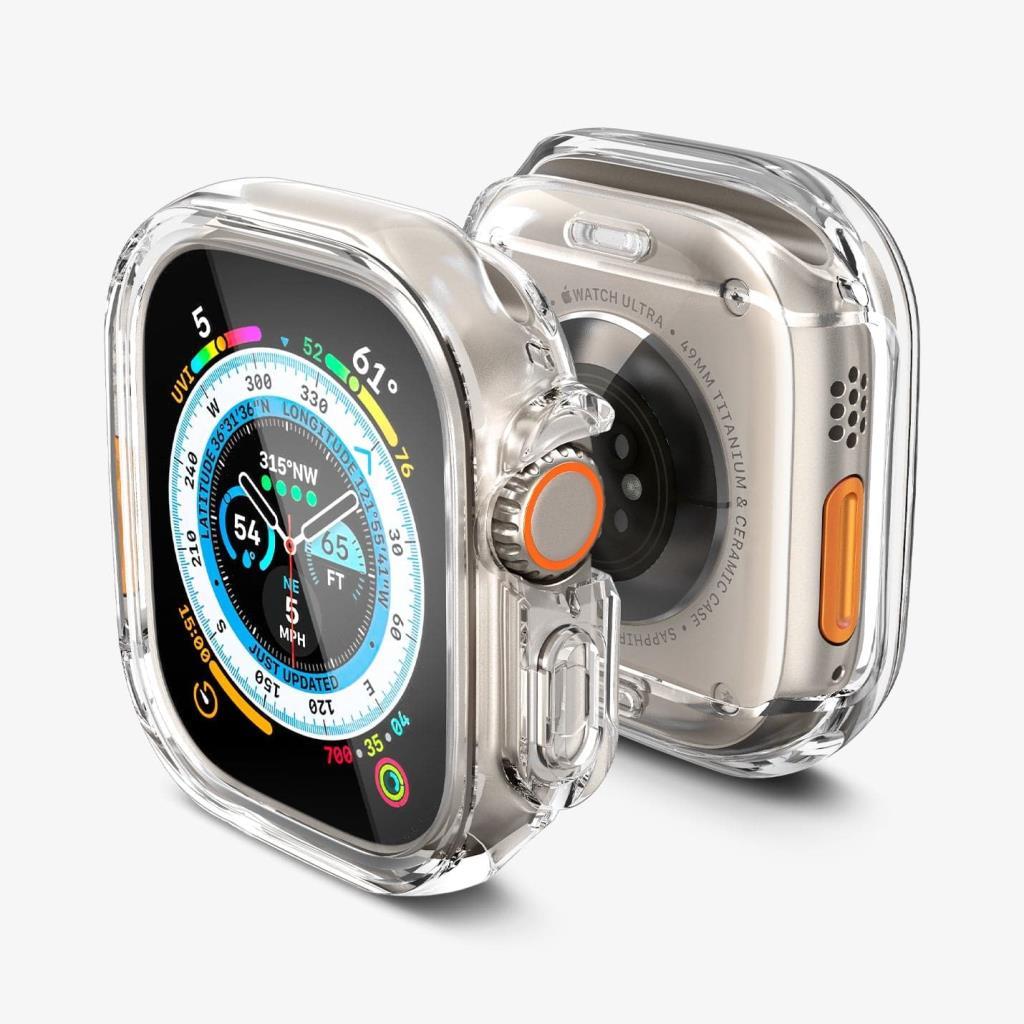 Spigen Apple Watch 49mm (Ultra 3/2/1) ile uyumlu Kılıf Ultra Hybrid Spigen Apple Watch 49mm (Ultra 3/2/1) ile uyumlu Kılıf Ultra Hybrid Crystal Clear - ACS05459