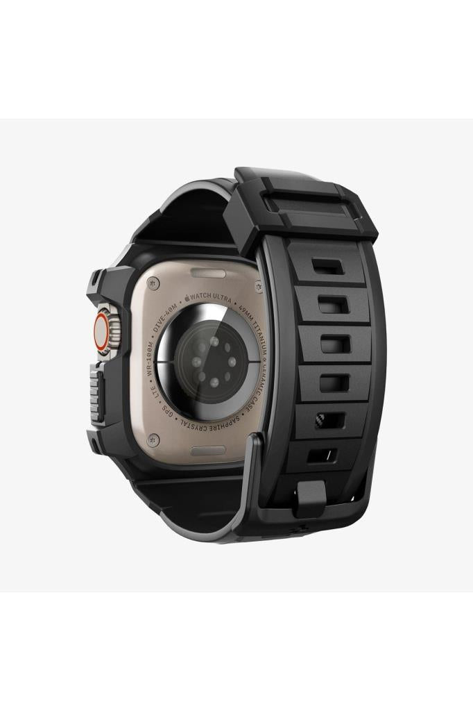 Spigen Apple Watch 49mm (Ultra 2/1) Kılıf & Kordon Kayış Rugged Armor Pro Outlet