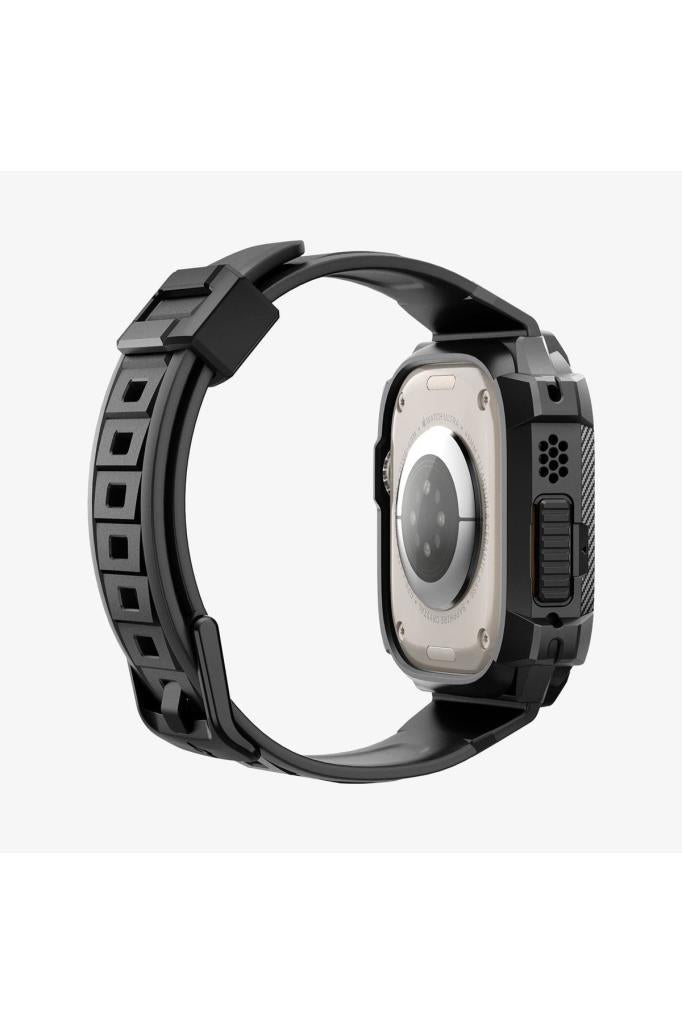 Spigen Apple Watch 49mm (Ultra 2/1) Kılıf & Kordon Kayış Rugged Armor Pro Outlet