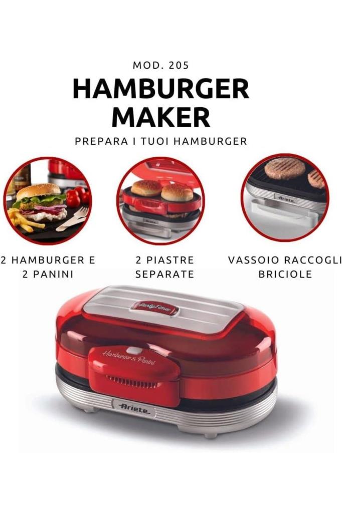 Ariete Party Time Hamburger Makinesi