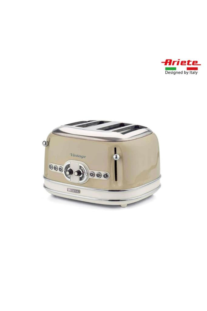 Ariete Vintage 2'li Ekmek Kızartma Makinesi Bej