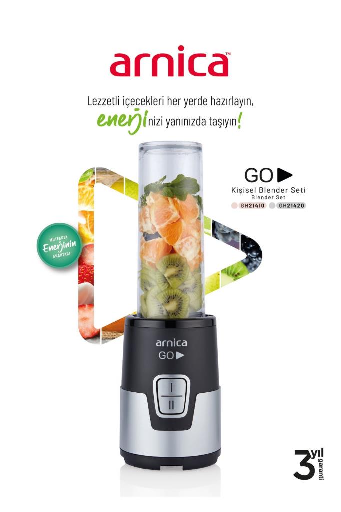 Arnica Go GH21420 300 W Inox Smoothie Blender Teşhir