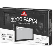 Art Puzzle Siyah 2000 Parça Demonte Puzzle Çerçevesi