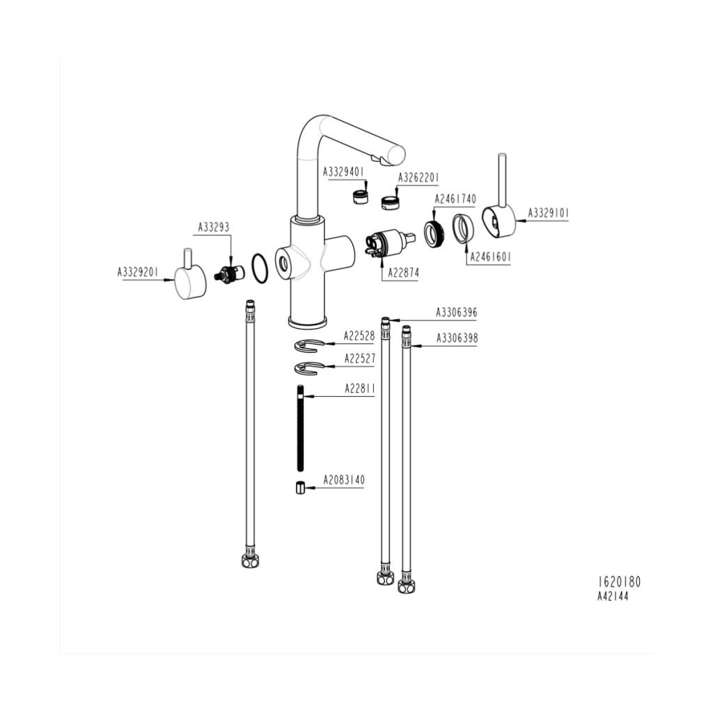 Artema Split A42144 Dual-Flow Arıtmalı Mutfak Bataryası