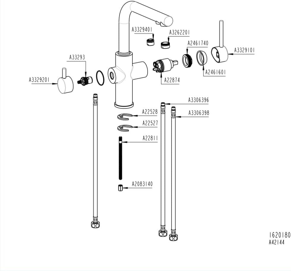 Artema Split A42144 Dual-Flow Arıtmalı Krom Mutfak Bataryası Outlet