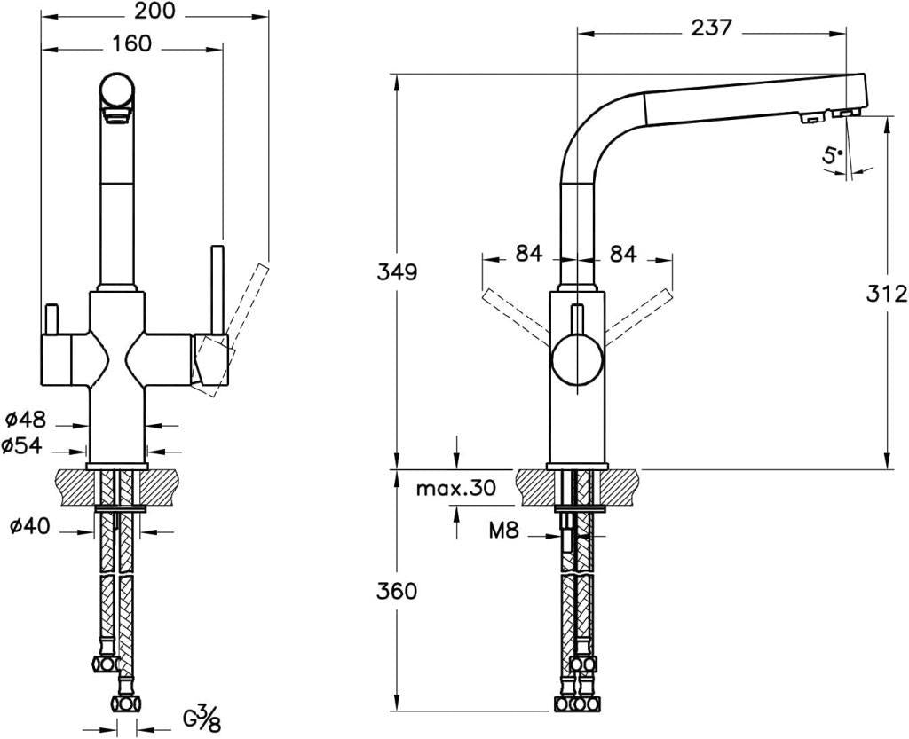 Artema Split A42144 Dual-Flow Arıtmalı Krom Mutfak Bataryası Outlet