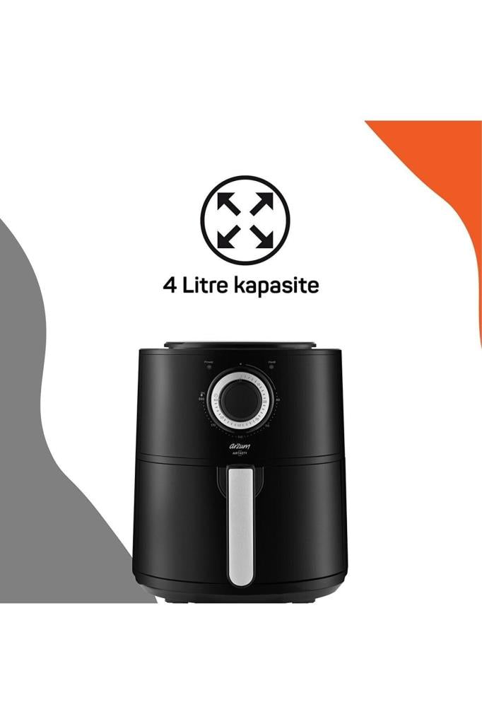 Arzum AR2062-G Airtasty Air Fryer 4 lt Yağsız Gümüş Fritöz Teşhir