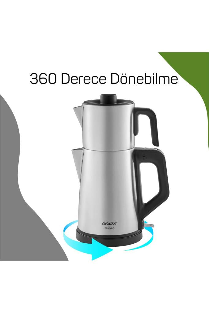 Arzum AR3129 Deminde Inox Çay Makinesi Teşhir