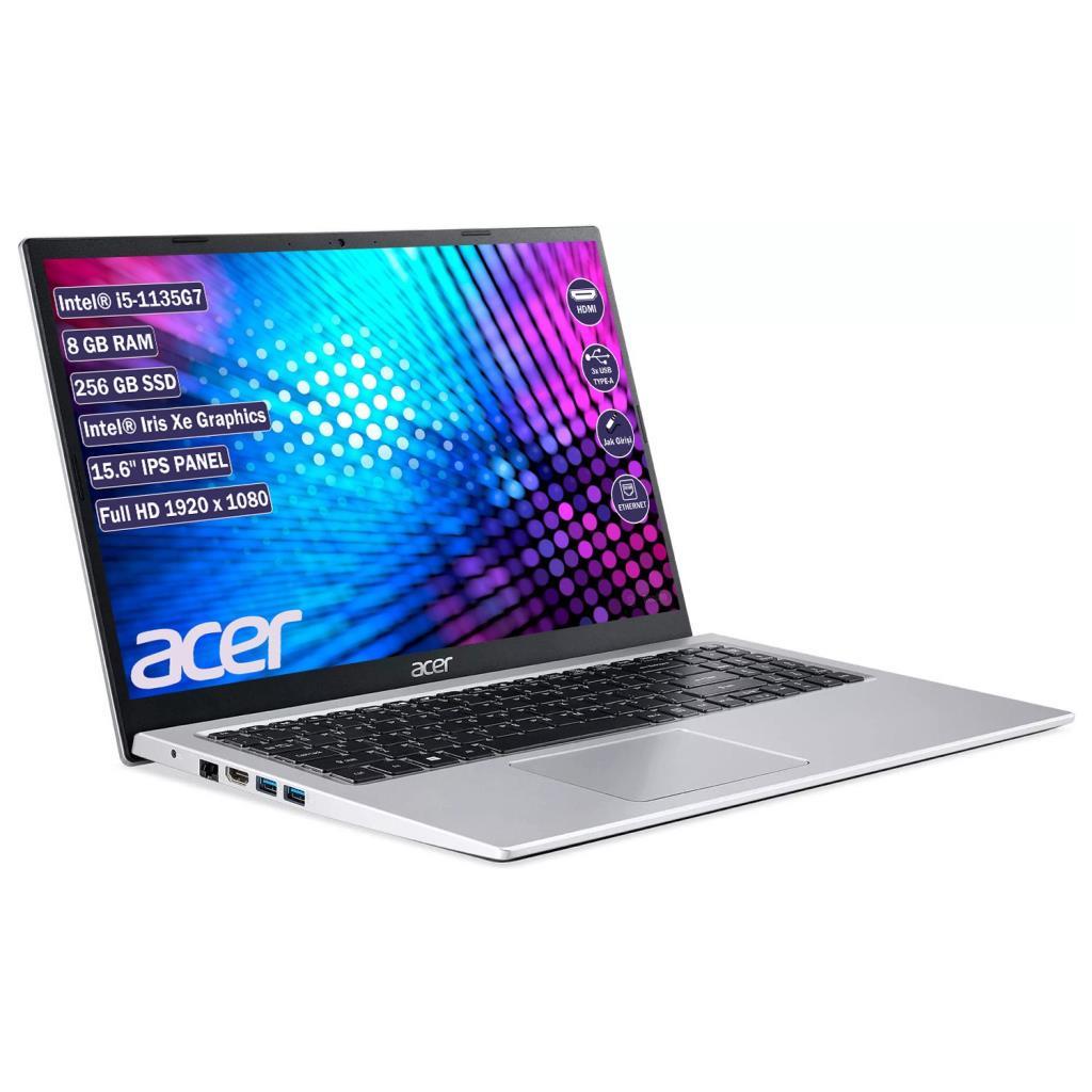 Acer Aspire 3 A315-58 NX.ADDEY.004 i5-1135G7 8 GB 256 GB SSD Iris Xe Graphics 15.6" Full HD Notebook