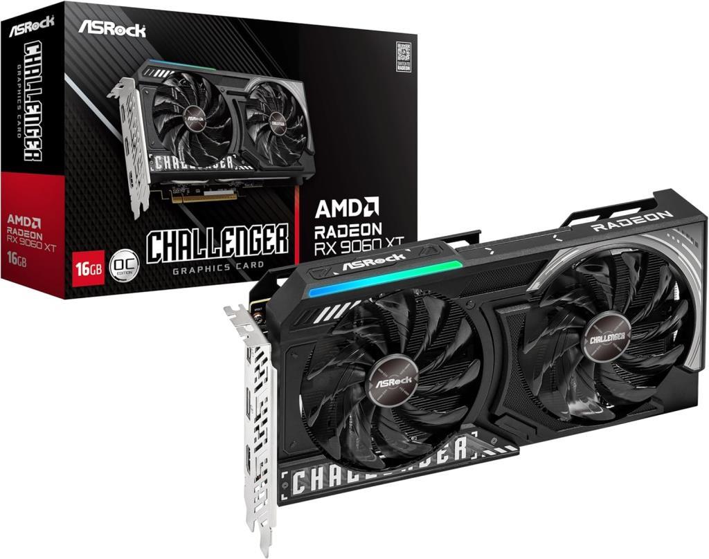 Asrock RX 9060 XT Challenger OC CL 16GO 128 Bit GDDR6 16 GB Ekran Kartı - Outlet