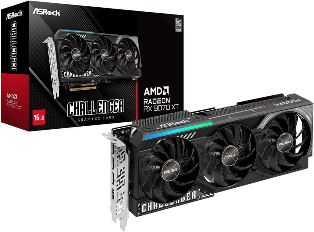Asrock RX 9070 XT Challenger CL 16G 256 Bit GDDR6 16 GB Ekran Kartı Teşhir