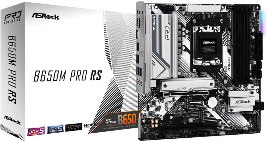 Asrock B650M Pro RS WiFi AMD AM5 DDR5 Micro ATX Anakart Outlet