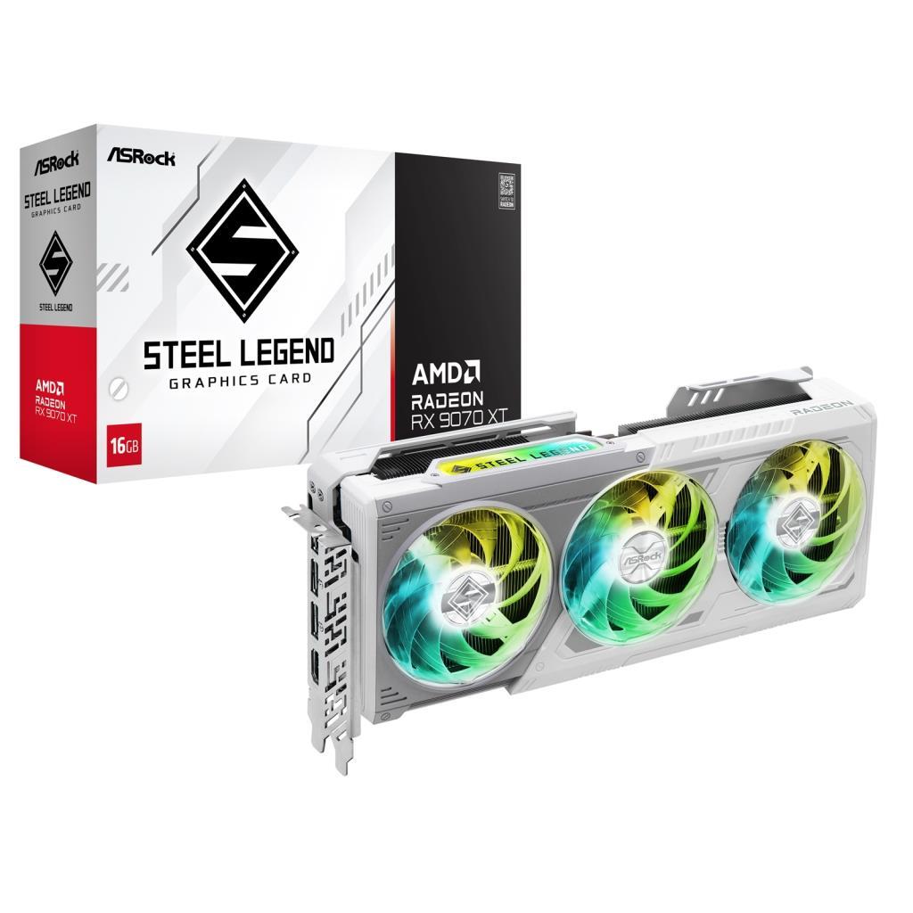 Asrock RX 9070 XT Steel Legend 256 Bit GDDR6 16 GB Ekran Kartı