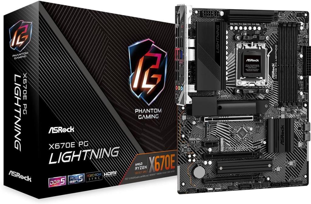 Asrock X670E PG Lightning AM5 DDR5 ATX Anakart Teşhir