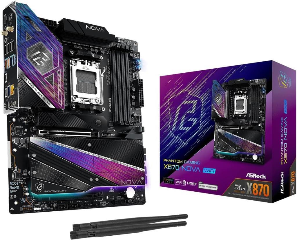 Asrock X870 PG Nova Wi-Fİ AMD AM5 DDR5 ATX Anakart - OUTLET
