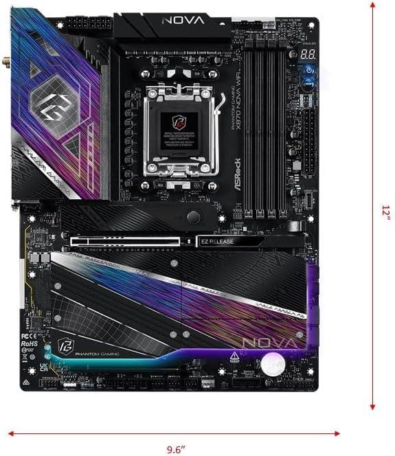 Asrock X870 PG Nova Wi-Fİ AMD AM5 DDR5 ATX Anakart - OUTLET