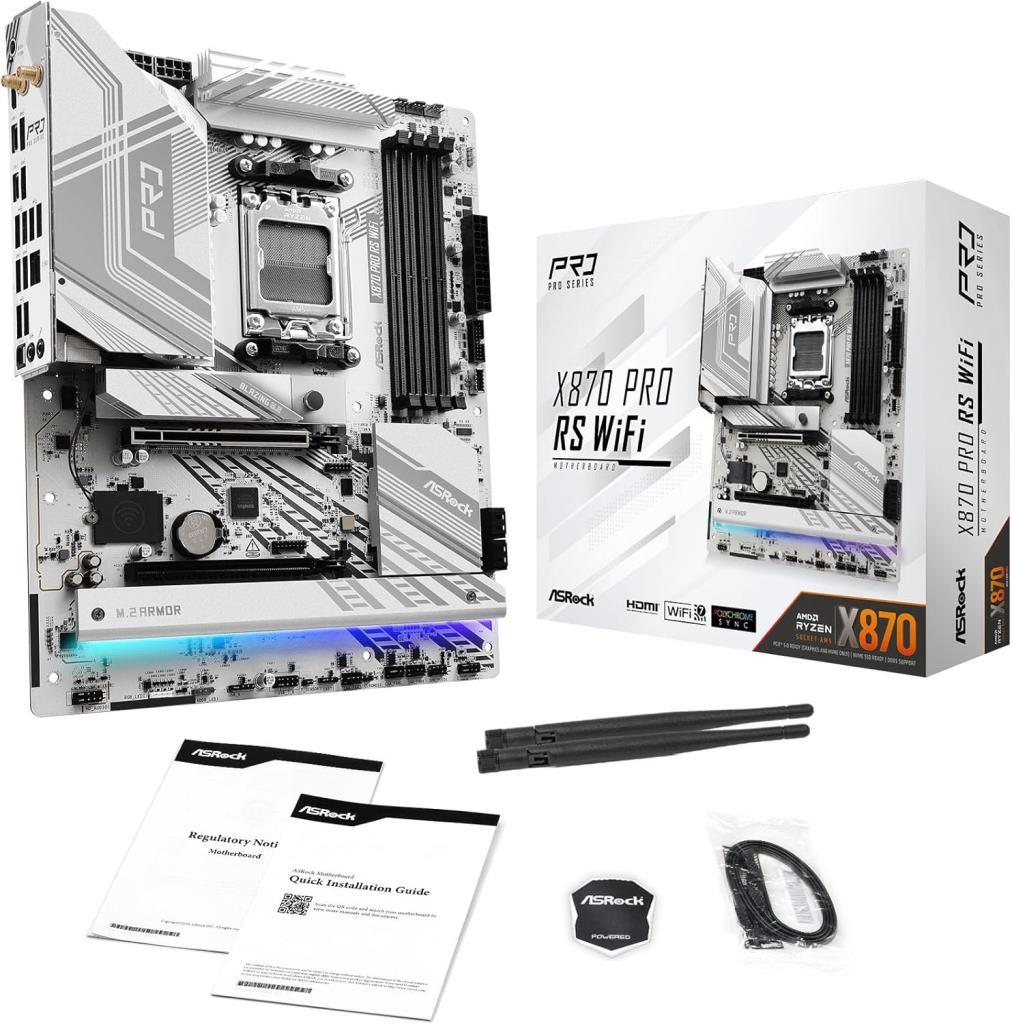 Asrock X870 Pro RS Wi-Fi AMD AM5 DDR5 ATX Anakart