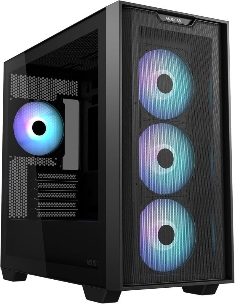 Asus A21 Plus ARGB Fanlı Siyah Micro ATX Oyuncu Kasası Outlet
