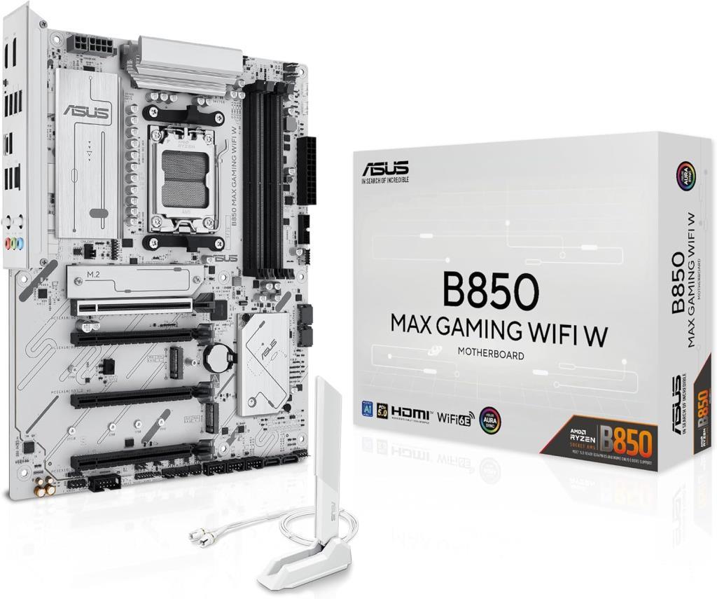 Asus B850 Max Gaming Wi-Fi W AMD AM5 DDR5 ATX Anakart Teşhir