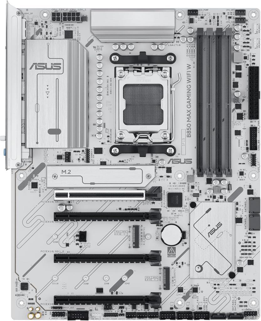 Asus B850 Max Gaming Wi-Fi W AMD AM5 DDR5 ATX Anakart Teşhir