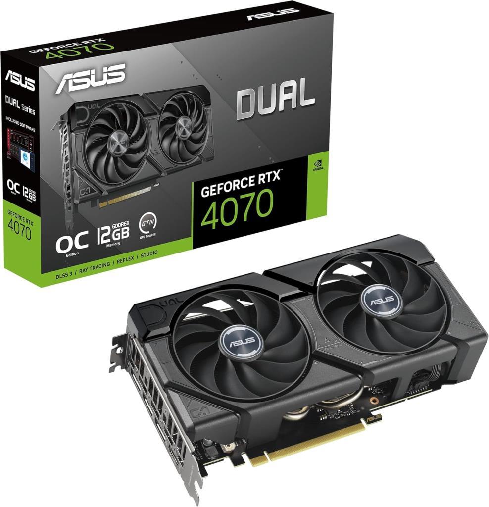 Asus RTX 4070 Dual Evo OC Edition DUAL-RTX4070-O12G-EVO 192 Bit GDDR6X 12 GB Ekran Kartı Outlet