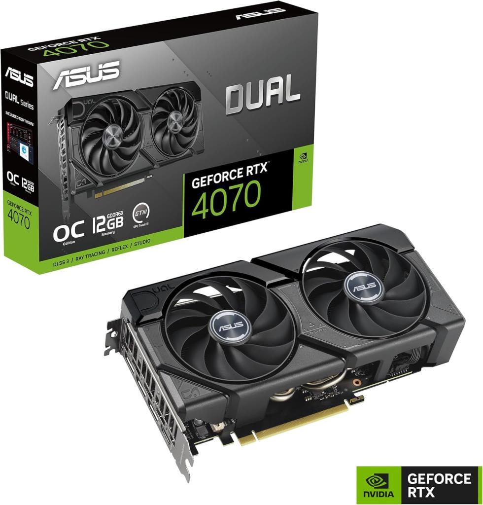 Asus RTX 4070 Dual Evo OC Edition DUAL-RTX4070-O12G-EVO 192 Bit GDDR6X 12 GB Ekran Kartı Teşhir