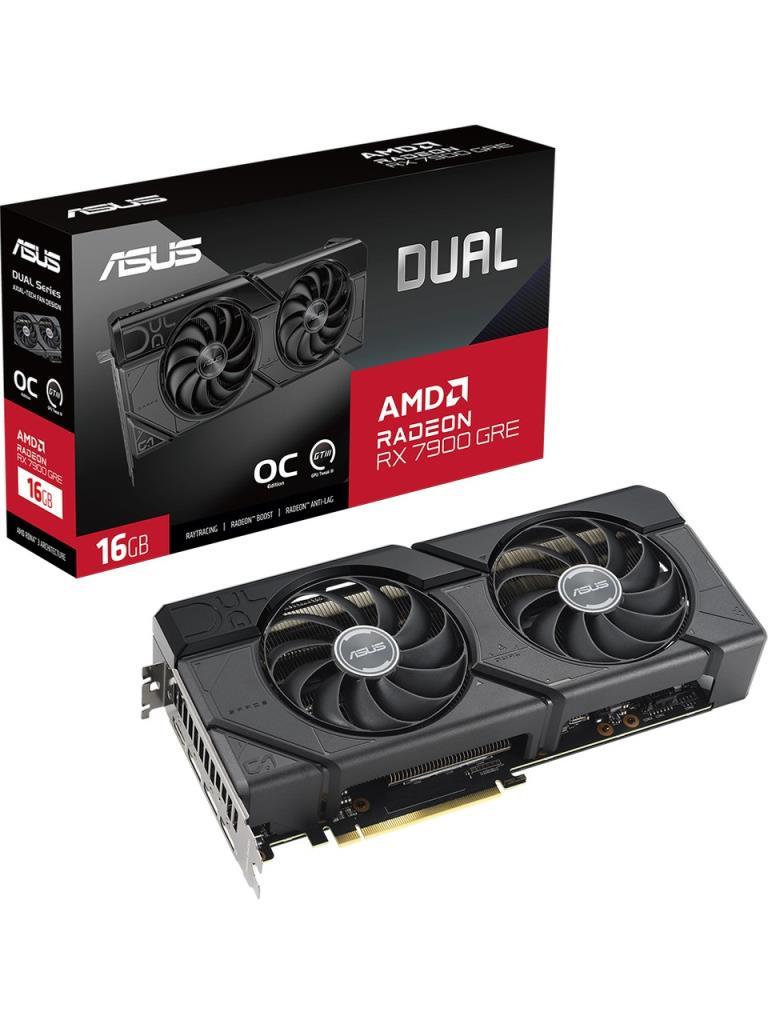Asus Dual RX 7900 OC Edititon DUAL-RX7900GRE-O16G 256 Bit GDDR6 16 GB Ekran Kartı Outlet