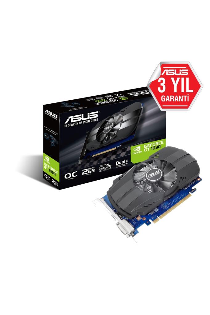 Asus GT 1030 Phoenix PH-GT1030-O2G 64 Bit GDDR5 2 GB Ekran Kartı Outlet