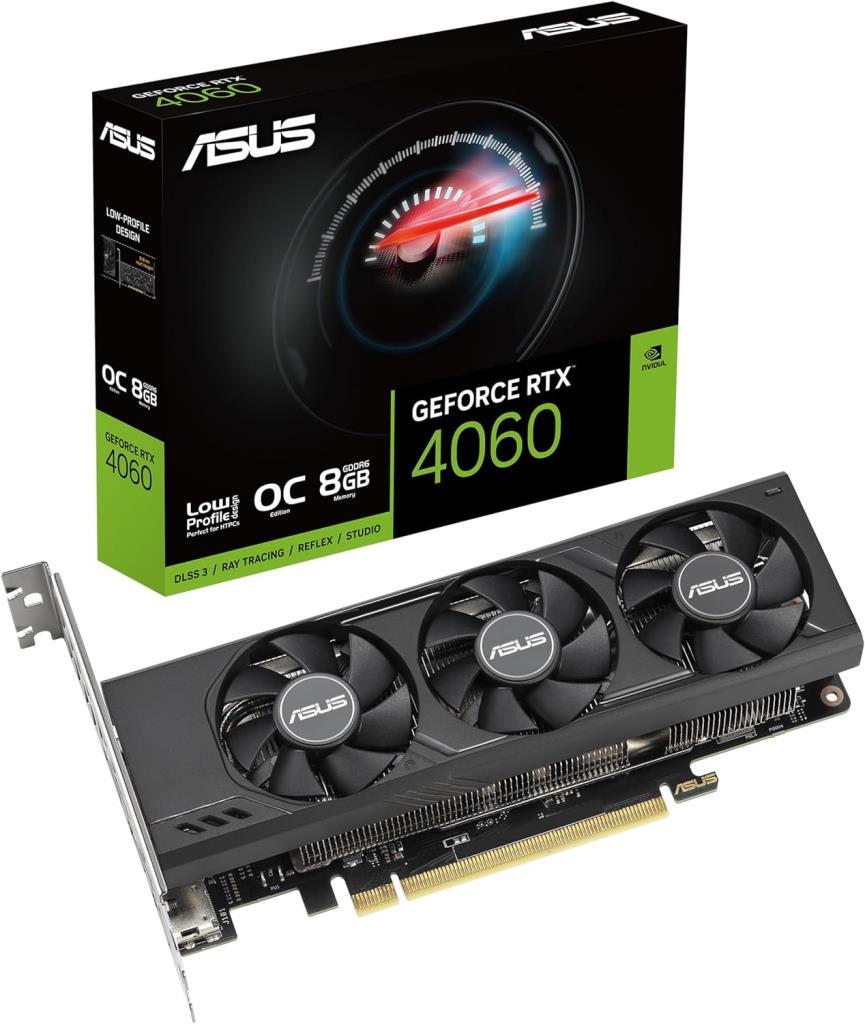 Asus RTX 4060 LP BRK OC Edition RTX4060-O8G-LP-BRK 128 Bit GDDR6 8 GB Graphics Card 