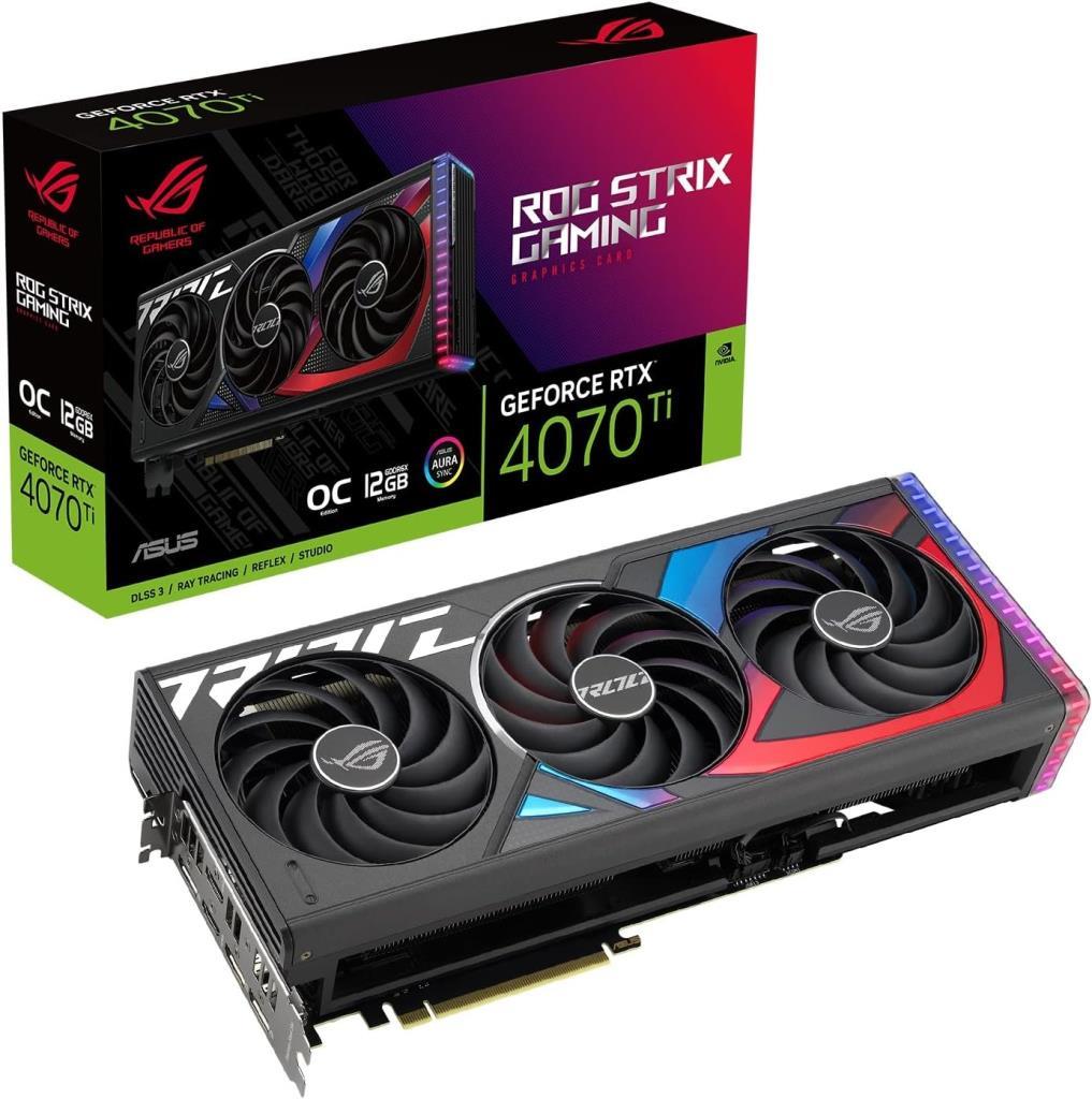 Asus RTX 4070 TI Rog Strix OC Edition ROG-STRIX-RTX4070TI-O12G-GAMING 192 Bit GDDR6X 12 GB Ekran Kartı