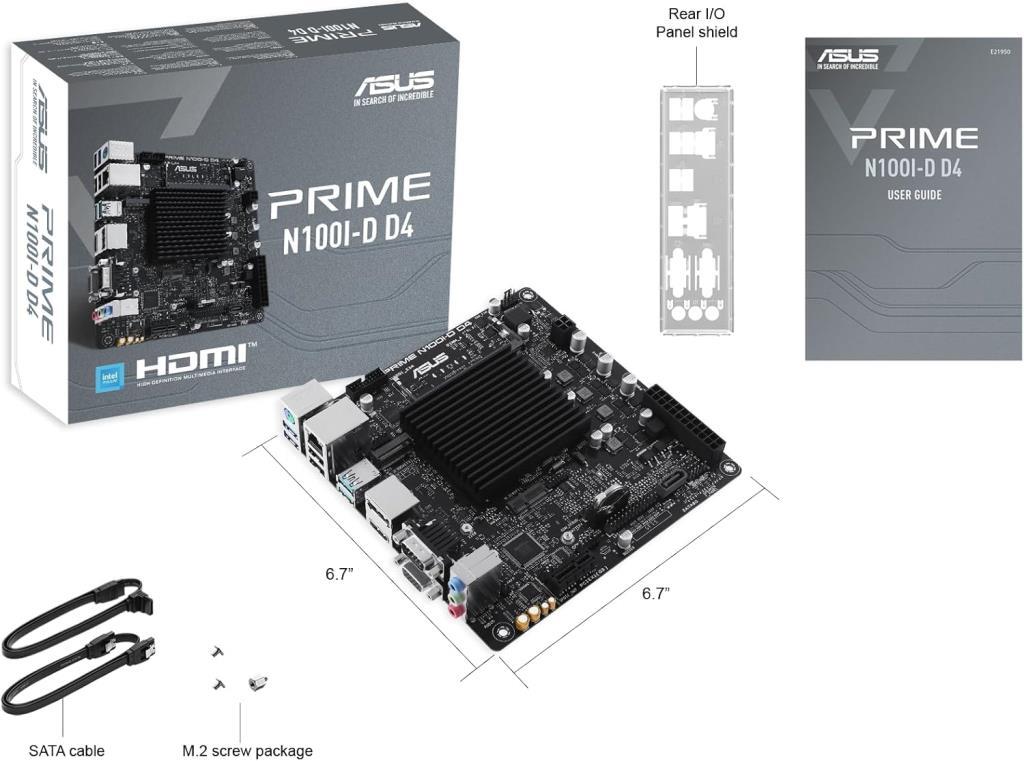 Asus Prime N100I-D D4-CSM Intel DDR4 Mini ITX Anakart Outlet