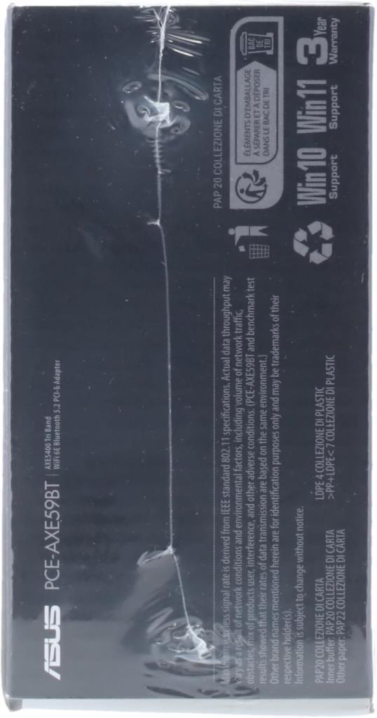 ASUS PCE-AXE59BT AXE5400 WiFi 6E PCI-E adaptörü (iki haric