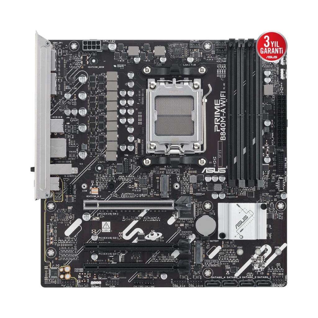 Asus Prime B840M-A Wi-Fi AMD AM5 DDR5 Micro ATX Anakart