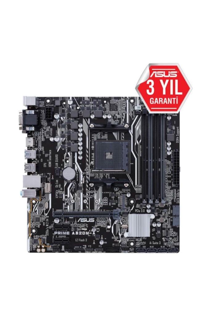 Asus Prime A320M-A AMD AM4 DDR4 Micro ATX Anakart Outlet
